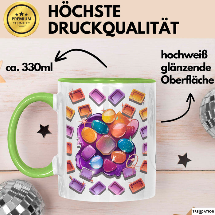 Harz Künstler Tasse Geschenk Lustige Geschenkidee Spruch Für Kreative Macher Grün Trendation
