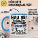 Serbische Ehefrau Tasse Geschenk Lustige Geschenkidee Spruch Keine Lust Sie Einzusetzen Blau Trendation