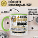 Abenteuerreisende Tasse Geschenk Lustiger Spruch Bitte Erheben Sie Sich Seine Majestät Die Abenteuerreisende Betritt Den Raum Grün Trendation