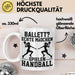 Handball-Spielerin Tasse Geschenk Frauen Ballett Echte Mädchen Spielen Handball Weiß Trendation
