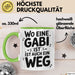 Gabi Tasse Geschenk Wo Eine Gabi Ist Ist Auch Ein Weg Geschenkidee Becher mit Name Grün Trendation