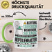 Reptilienhalter Geschenk Tasse Lustiger Spruch Erheben Sie Sich Der Reptilienhalter Betritt den Raum Grün Trendation
