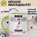 Gleitschirmfliegerin Tasse Geschenk Ich Bin Gleitschirmfliegerin Warum Weil Ich Es Kann Geschenkidee Geburtstag Grün Trendation