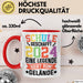 Schule Geschafft Abschluss Abi Tasse Geschenk 2025 Eine Legende Geht Vom Gelände Rot Trendation