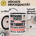 Gitarrist Geschenk Tasse Lustige Geschenkidee für Gitarrist Geburtstag Kaffee-Becher Niemand Ist Perfekt Aber Als Gitarrist Ist Man Nah Dran Schwarz Trendation