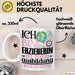 Erzieherin Ausbildung Start Geschenk Tasse Ich Bin Erzieherin In Der Ausbildung Ich Darf Das Kaffee-Becher Geschenkidee Weiß Trendation