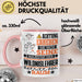 Wildnislehrer Geschenk Tasse Lustiger Spruch Erheben Sie Sich Der Wildnislehrer Betritt den Raum Rosa Trendation
