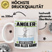 Angler Tasse Geschenk für Angler Der Mann Der Alles Kann Geschenkidee zum Geburtstag Weiß Trendation