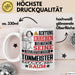 Tonmeister Geschenk Tasse Lustiger Spruch Erheben Sie Sich Der Tonmeister Betritt den Raum Weiß Trendation