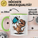 Dinosaurier Fan Tasse Geschenkidee für Urzeit Fans Grün Trendation