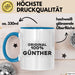 Guenther Tasse Original 100% Guenther Geschenk Blau Trendation