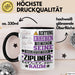 Zipliner Geschenk Tasse Lustiger Spruch Erheben Sie Sich Der Zipliner Betritt den Raum Schwarz Trendation