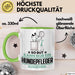 Hundepfleger Geschenk Tasse So Gut Kann Nur Ein Hundepfleger Aussehen Geschenkidee Kaffee-Becher Grün Trendation