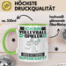 Volleyballspieler Tasse Geschenk für Volleyballspieler Geburtstag Lustiger Spruch Kaffee-Becher Was Ist Deine Superkraft Grün Trendation