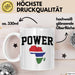 Afrika Tasse Geschenk Schwarz Afrikanischen Power Gambia Map Becher Weiß Trendation