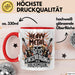 Heavy Metal Tasse Geschenkidee Gottes Entschuldigung Rot Trendation