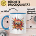 Burger Fan Tasse Geschenk Lustige Geschenkidee Spruch Für Fast Food Fans Blau Trendation