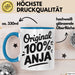 Anja Tasse Geschenk Original 100% Anja Geschenkidee Geburtstag Blau Trendation