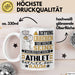 Athlet Geschenk Tasse Lustiger Spruch Erheben Sie Sich Der Athlet Betritt den Raum Weiß Trendation