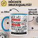 Tierheimunterstützerin Tasse Geschenk Spruch Wer Will Schon Prinzessin Sein Wenn Man Auch Tierheimunterstützerin Sein Kann Blau Trendation