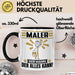 Maler Tasse Geschenk für Maler Der Mann Der Alles Kann Geschenkidee zum Geburtstag Schwarz Trendation