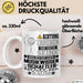 Musikwissenschaftler Geschenk Tasse Lustiger Spruch Erheben Sie Sich Der Musikwissenschaftler Betritt den Raum Weiß Trendation