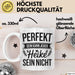 Heike Tasse Geschenk Perfekt Sein Kann Jeder Geschenkidee Geburtstag Weiß Trendation