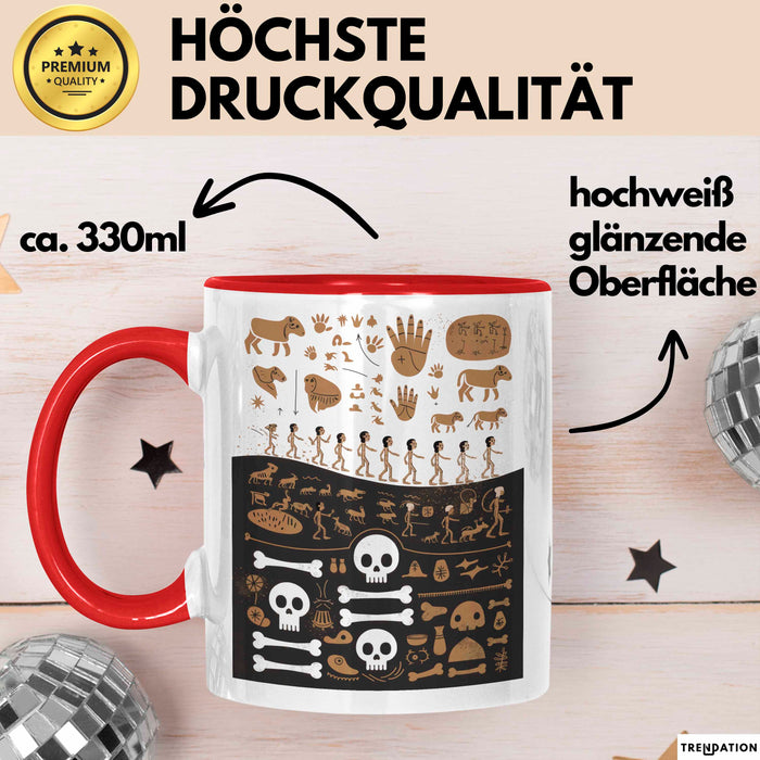 Anthropologe Tasse Geschenk Lustige Geschenkidee Spruch Für Kultur Entdecker Rot Trendation