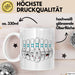 Bowling Tasse Geschenk Bowling-Spieler Geschenkidee Weiß Trendation