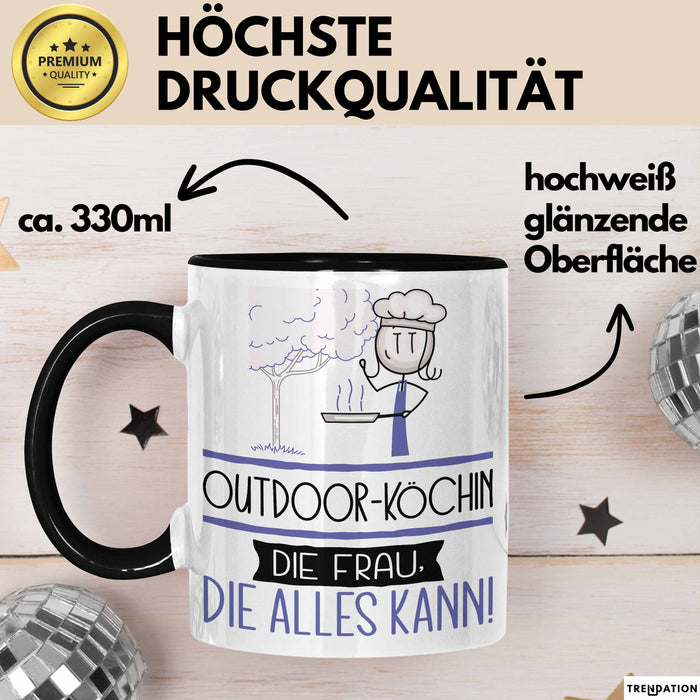 Outdoor-Köchin Geschenk Tasse Becher Die Frau Die Allen Kann Geschenkidee für eine Outdoor-Köchin Lustig Trendation