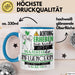 Influencerin Tasse Geschenk Lustiger Spruch Bitte Erheben Sie Sich Seine Majestät Die Influencerin Betritt Den Raum Blau Trendation