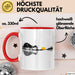 Gitarre Musikliebhaber Musiker Gitarrist Tasse Geschenk Lustige Geschenkidee Spruch Rot Trendation