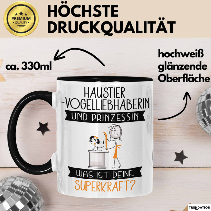 Haustier-Modedesignerin Und Prinzessin Tasse Geschenk Für Eine Haustier-Modedesignerin Geburtstag Was Ist Deine Superkraft Trendation