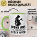 Schwangerschaft Tasse Geschenk Wenn Aus Liebe Leben Wird Geschenkidee Schwangere Frau Grün Trendation