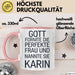 Karin Tasse Geschenk Gott Formte Die Perfekte Frau Karin Geschenkidee Rosa Trendation