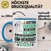 EDM-Enthusiast Geschenk Tasse Lustiger Spruch Erheben Sie Sich Der EDM-Enthusiast Betritt den Raum Blau Trendation