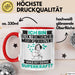Elektronischer Musikproduzent Tasse Geschenk für Elektronischer Musikproduzent Geburtstag Lustiger Spruch Kaffee-Becher Was Ist Deine Superkraft Rot Trendation