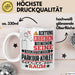 Parkour-Athlet Geschenk Tasse Lustiger Spruch Erheben Sie Sich Der Parkour-Athlet Betritt den Raum Weiß Trendation