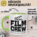 Film-Crew Tasse Geschenk Fime-Macher Geschenkidee Becher Grün Trendation