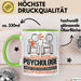 Psychologe Geschenk Tasse Ich Bin Psychologe Aber Sag Doch Einfach Superheld Lustige Geschenkdiee für Psychologe Kaffee-Becher Grün Trendation