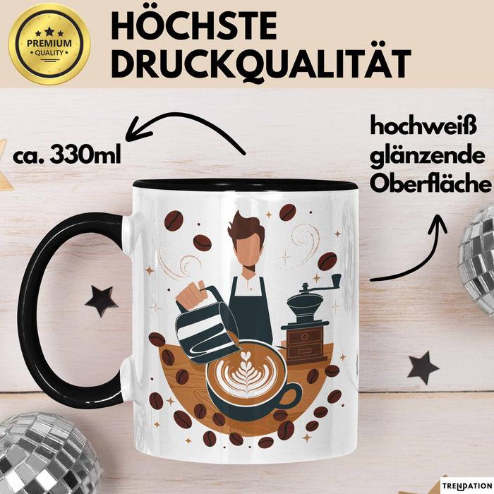 Barista Tasse Geschenk Lustige Geschenkidee Spruch Für Kaffee Liebhaber Trendation