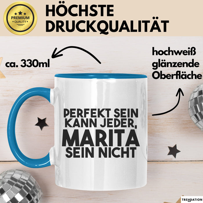 Marita Tasse Perfekt Sein Kann Jeder, Marita Sein Nicht Geschenk