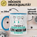 Live-Musik-Fan Geschenk Tasse So Gut Kann Nur Ein Live-Musik-Fan Aussehen Geschenkidee Kaffee-Becher Blau Trendation