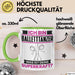 Balletttänzer Tasse Geschenk für Balletttänzer Geburtstag Lustiger Spruch Kaffee-Becher Was Ist Deine Superkraft Grün Trendation