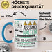 Drum-and-Bass-DJane Tasse Geschenk Lustig Abstand Halten Hochleistungs-Drum-and-Bass-DJane Mit Drang Zur Perfektion Bei Der Arbeit Blau Trendation