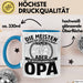 Neffe Opa Geschenk Tasse Geschenkidee für Besten Opa Die Meisten Menschen Rufen Mich Beim Namen Aber die Wichtigen Nennen Mich Opa Kaffee-Becher Blau Trendation