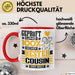 Cousin Geschenk Lustiger Spruch für Cousin Geschenkidee Bester Cousin Der Welt Rot Trendation