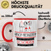 Hiphop-Produzentin Weil Es Keinen Schöneren Beruf Gibt Tasse Geschenk für Eine Hiphop-Produzentin Lustig Rot Trendation