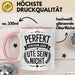 Ute Tasse Geschenk Perfekt Sein Kann Jeder Geschenkidee Geburtstag Rosa Trendation