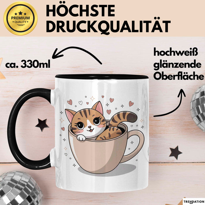 Katzenbesitzer Tasse Geschenk Lustige Geschenkidee Spruch Für Katzen Eltern Trendation